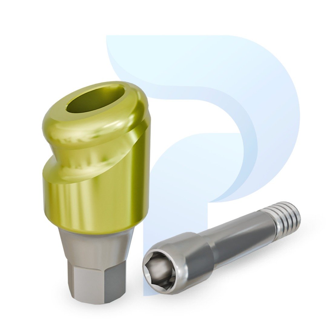 PreatLoc™ Hiossen™ ETIII-compatible Mini 18° Angled Abutment 3mm