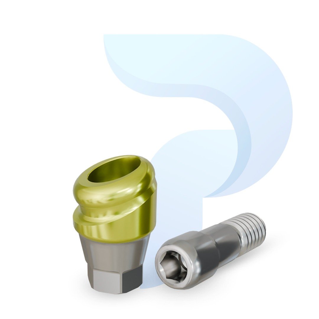 PreatLoc™ Hiossen™ ETIII-compatible Regular 18° Angled Abutment 1mm