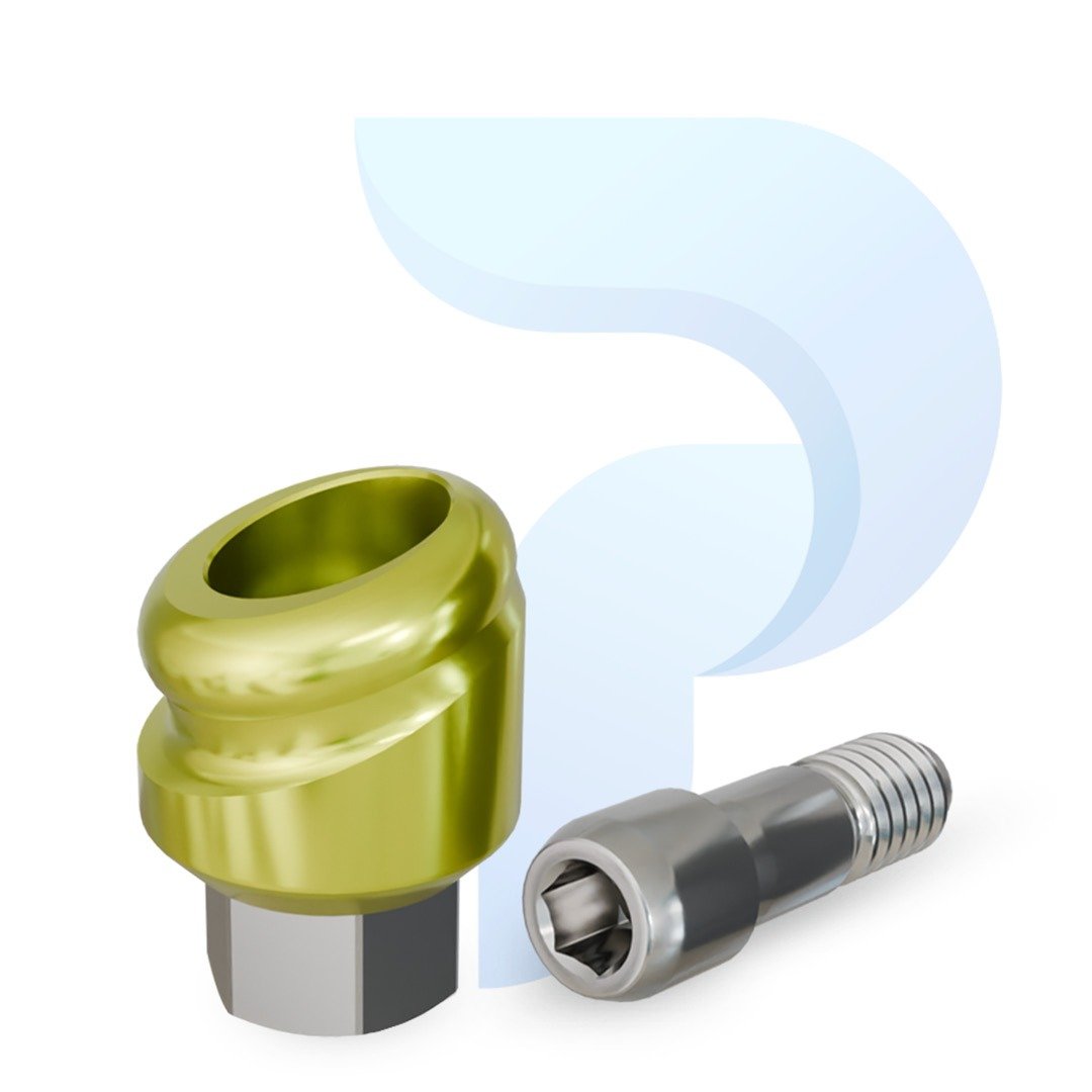 PreatLoc™ BioHorizons™-compatible 3.5mm 18° Angled Abutment 1mm