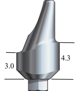 Zimmer® TSV-compatible 3.5mm Esthetic Abutment, Anterior