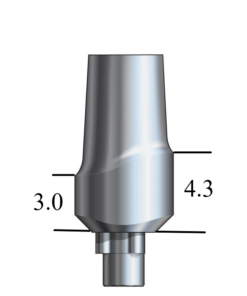 NobelBiocare™ Tri-Lobe-compatible NP Esthetic Abutment Straight, Anterior
