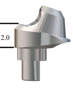 NobelBiocare™ Tri-Lobe-compatible NP 17° Multi-Unit Abutment X 2.0mm