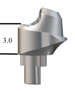 NobelBiocare™ Tri-Lobe-compatible NP 17° Multi-Unit Abutment X 3.0mm