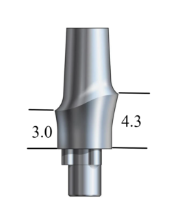 NobelBiocare™ Tri-Lobe-compatible RP Esthetic Abutment Straight, Anterior