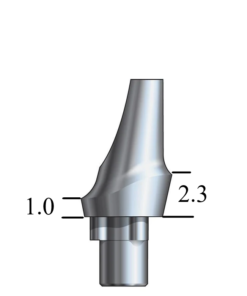 NobelBiocare™ Tri-Lobe-compatible RP Esthetic Abutment 15° Angle, Posterior