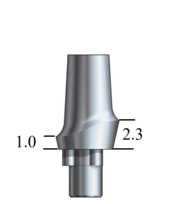 NobelBiocare™ Tri-Lobe-compatible RP Esthetic Abutment Straight, Posterior