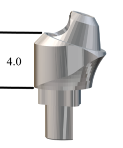 NobelBiocare™ Tri-Lobe-compatible RP 17° Multi-Unit Abutment X 4mm