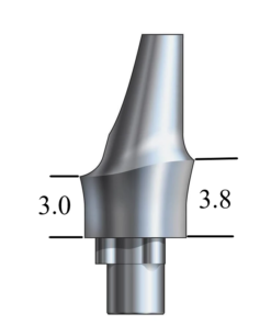 NobelBiocare™ Tri-Lobe-compatible WP Esthetic Abutment 15° Angle, Anterior