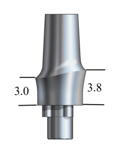 NobelBiocare™ Tri-Lobe-compatible WP Esthetic Abutment Straight, Anterior