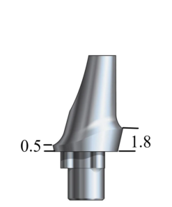 NobelBiocare™ Tri-Lobe-compatible WP Esthetic Abutment 15° Angle, Posterior