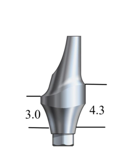 NobelActive™/Conical-compatible NP Esthetic Abutment 15° Angle, Anterior
