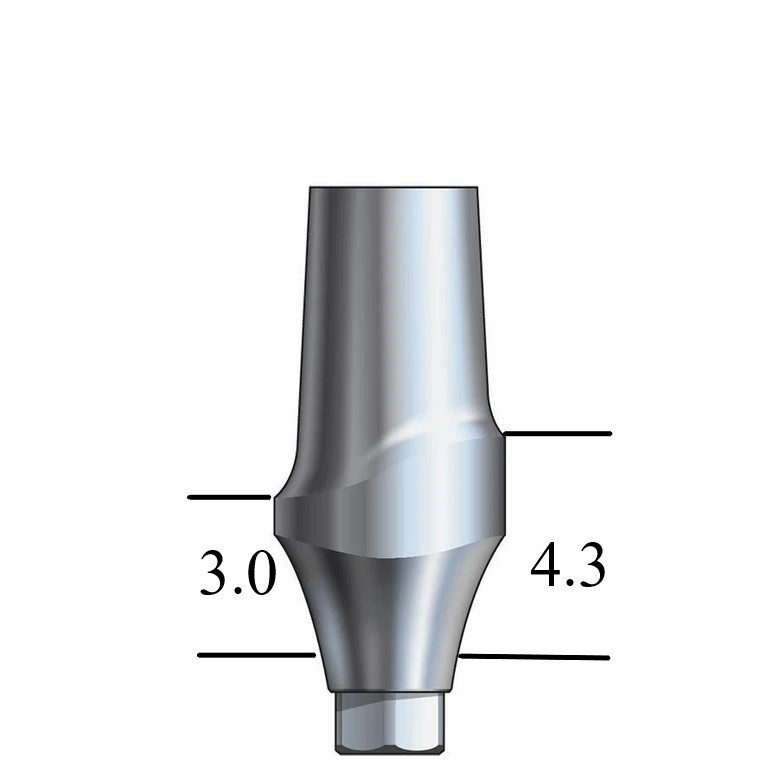 NobelActive™/Conical-compatible NP Esthetic Abutment Straight, Anterior