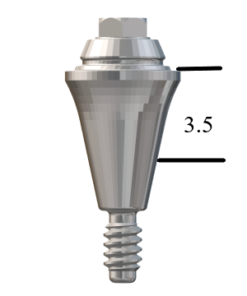 NobelActive™/Conical-compatible NP Straight Multi-Unit Abutment X 3.5mm