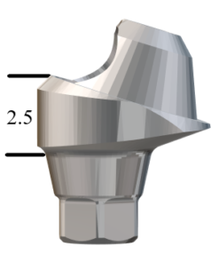 NobelActive™/Conical-compatible NP 17° Multi-Unit Abutment X 2.5mm