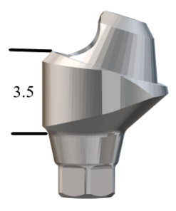 NobelActive™/Conical-compatible NP 17° Multi-Unit Abutment X 3.5mm