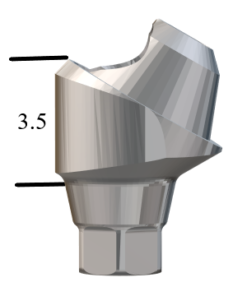 NobelActive™/Conical-compatible NP 30° Multi-Unit Abutment X 3.5mm