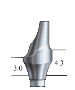 NobelActive™/Conical-compatible RP Esthetic Abutment 15° Angle, Anterior