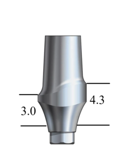 NobelActive™/Conical-compatible RP Esthetic Abutment Straight, Anterior