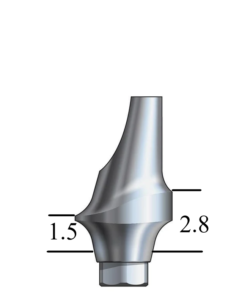 NobelActive™/Conical-compatible RP Esthetic Abutment 15° Angle, Posterior