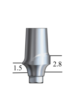 NobelActive™/Conical-compatible RP Esthetic Abutment Straight, Posterior