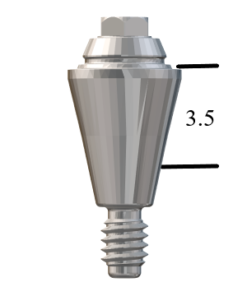 NobelActive™/Conical-compatible RP Straight Multi-Unit Abutment X 3.5mm