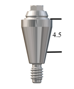NobelActive™/Conical-compatible RP Straight Multi-Unit Abutment X 4.5mm