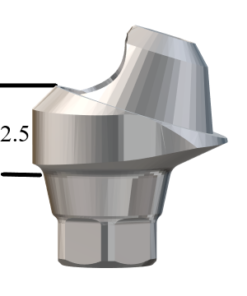 NobelActive™/Conical-compatible RP 17° Multi-Unit Abutment X 2.5mm