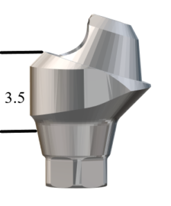 NobelActive™/Conical-compatible RP 17° Multi-Unit Abutment X 3.5mm