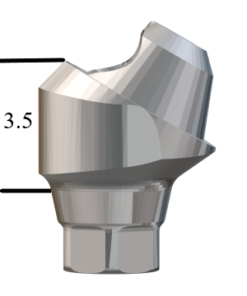 NobelActive™/Conical-compatible RP 30° Multi-Unit Abutment X 3.5mm