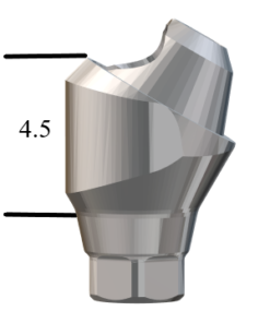 NobelActive™/Conical-compatible RP 30° Multi-Unit Abutment X 4.5mm