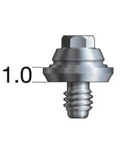 Branemark®-compatible RP Straight Multi-Unit Abutment X 1mm