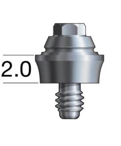 Branemark®-compatible RP Straight Multi-Unit Abutment X 2mm
