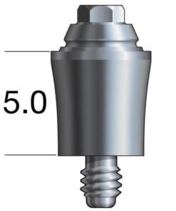 Branemark®-compatible RP Straight Multi-Unit Abutment X 5mm