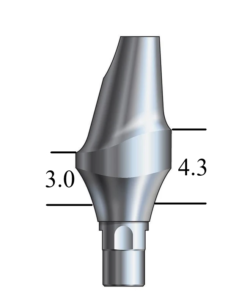 Straumann® BL RC-compatible Esthetic Abutment 15° Angle, Anterior