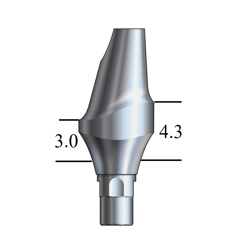 Straumann® BL RC-compatible Esthetic Abutment 15° Angle, Anterior