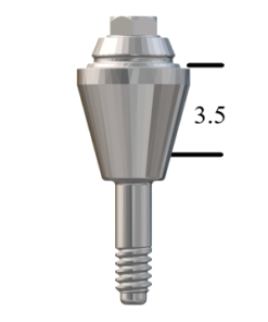 Straumann® BL RC-compatible Straight Multi-Unit Abutment x 3.5mm