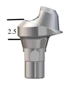 Straumann® BL RC-compatible 17° Multi-Unit Abutment x 2.5mm