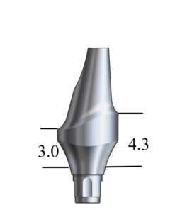 Straumann® BL NC-compatible Esthetic Abutment 15° Angle, Anterior