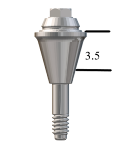 Straumann® BL NC-compatible Straight Multi-Unit Abutment x 3.5mm