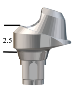 Straumann® BL NC-compatible 17° Multi-Unit Abutment x 2.5mm