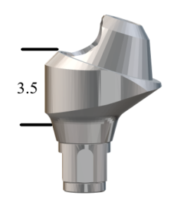 Straumann® BL NC-compatible 17° Multi-Unit Abutment x 3.5mm