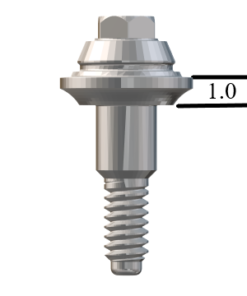Biomet 3i Certain®-compatible 3.4mm Straight Multi-Unit Abutment X 1mm