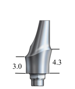 Biomet 3i Certain®-compatible 4.1mm Esthetic Abutment 15° Angle, Anterior