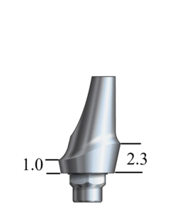 Biomet 3i Certain®-compatible 4.1mm Esthetic Abutment 15° Angle, Posterior