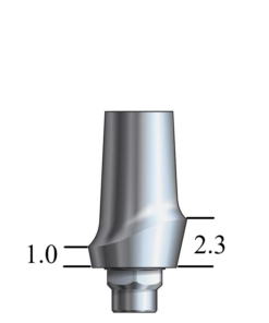 Biomet 3i Certain®-compatible 4.1mm Esthetic Abutment Straight, Posterior