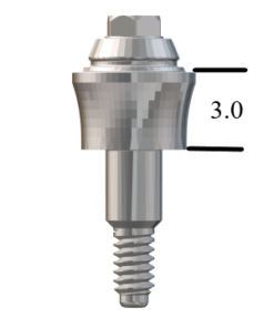 Biomet 3i Certain®-compatible 4.1mm Straight Multi-Unit Abutment X 3mm