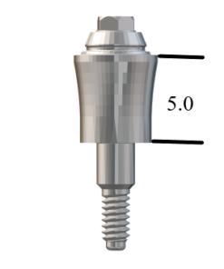 Biomet 3i Certain®-compatible 4.1mm Straight Multi-Unit Abutment X 5mm