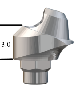 Biomet 3i Certain®-compatible 4.1mm 17° Multi-Unit Abutment X 3mm