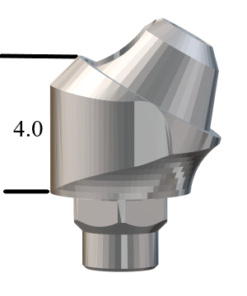 Biomet 3i Certain®-compatible 4.1mm 30° Multi-Unit Abutment X 4mm