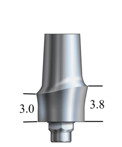 Biomet 3i Certain®-compatible 5.0mm Esthetic Abutment Straight, Anterior